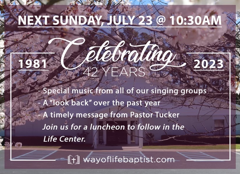 The Way Of Life Baptist Church | Clayton N.C.